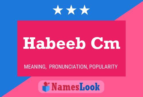 Habeeb Cm Namensposter