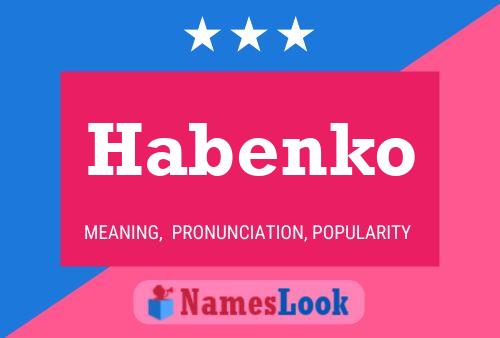 Habenko Namensposter