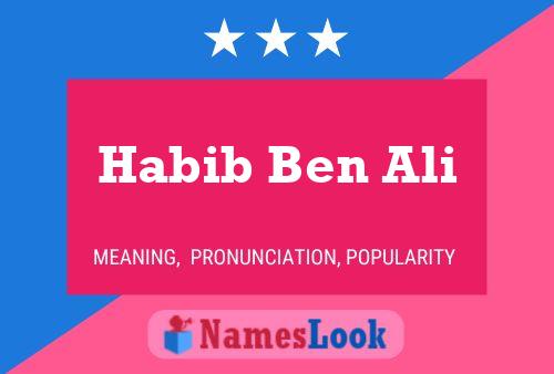 Habib Ben Ali Namensposter