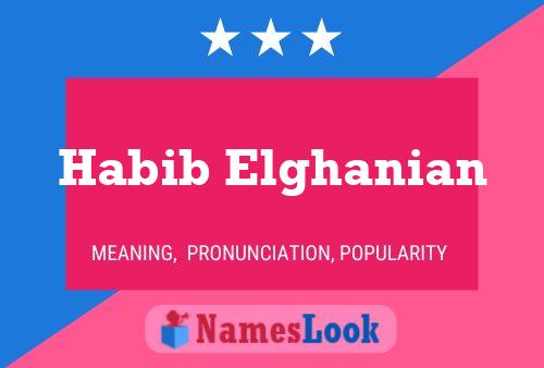 Habib Elghanian Namensposter