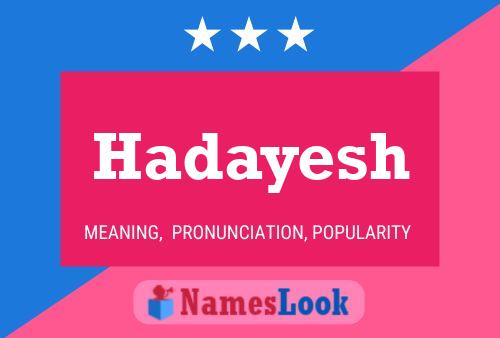 Hadayesh Namensposter