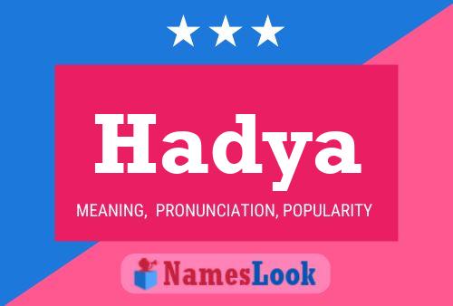 Hadya Namensposter