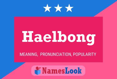 Haelbong Namensposter