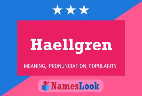 Haellgren Namensposter