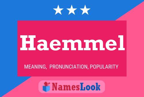 Haemmel Namensposter