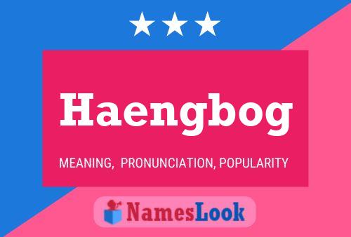 Haengbog Namensposter