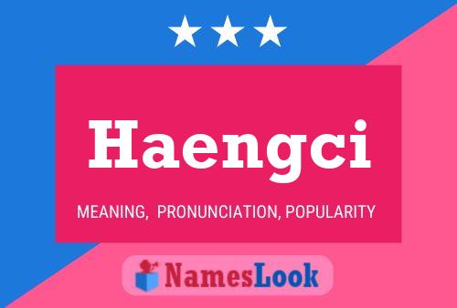 Haengci Namensposter