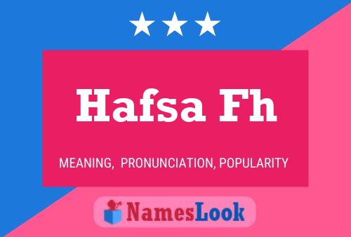 Hafsa Fh Namensposter