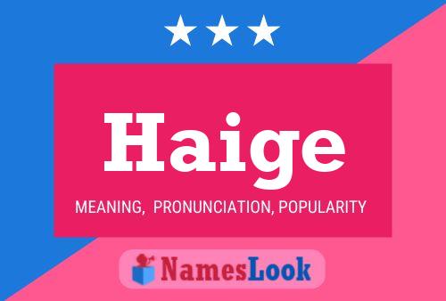 Haige Namensposter