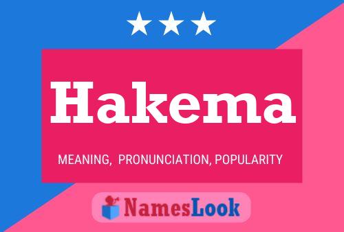 Hakema Namensposter