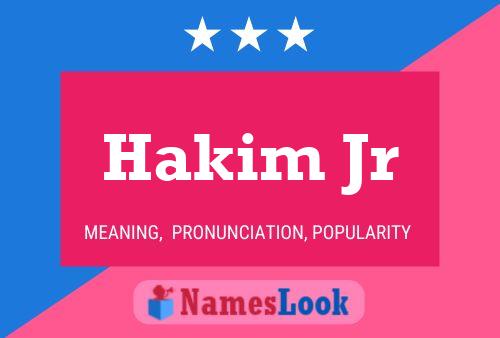 Hakim Jr Namensposter