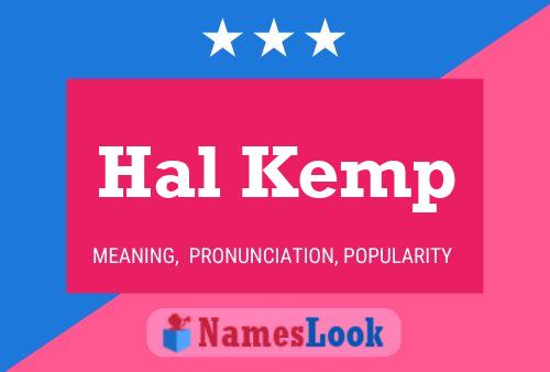 Hal Kemp Namensposter