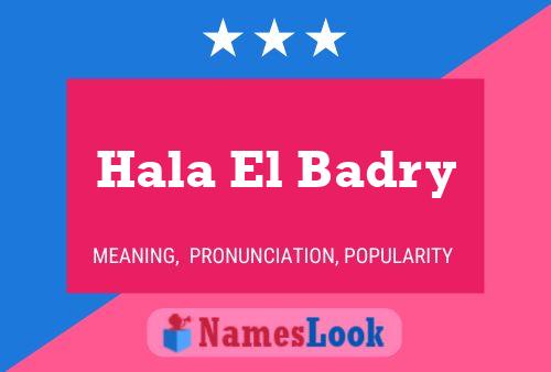 Hala El Badry Namensposter