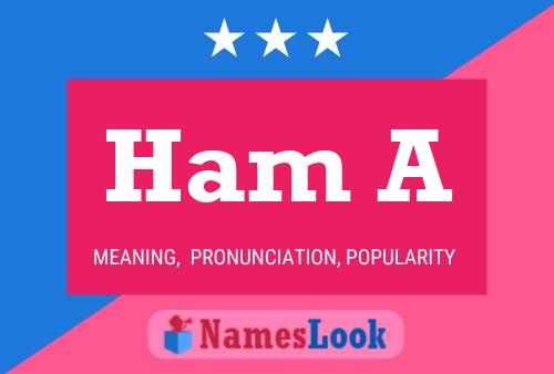 Ham A Namensposter