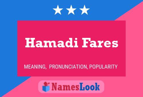 Hamadi Fares Namensposter