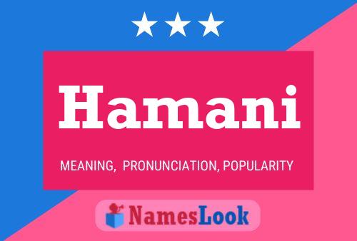 Hamani Namensposter