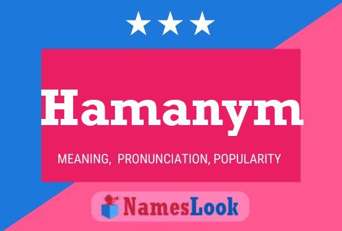 Hamanym Namensposter