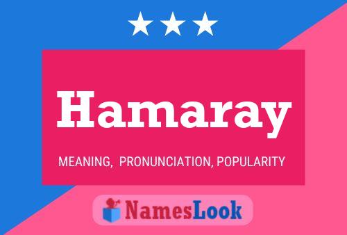 Hamaray Namensposter