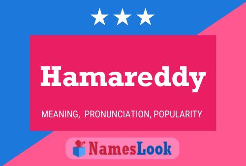 Hamareddy Namensposter