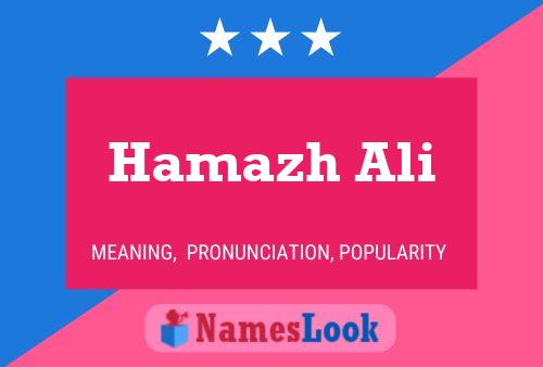 Hamazh Ali Namensposter