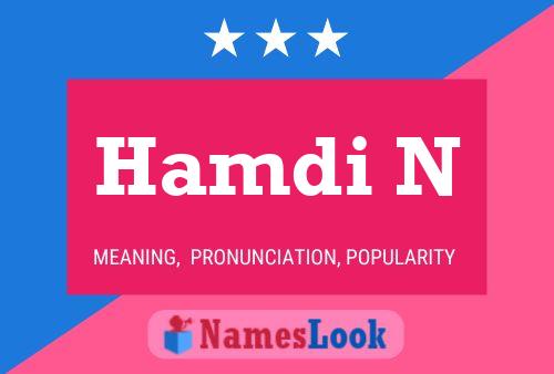 Hamdi N Namensposter