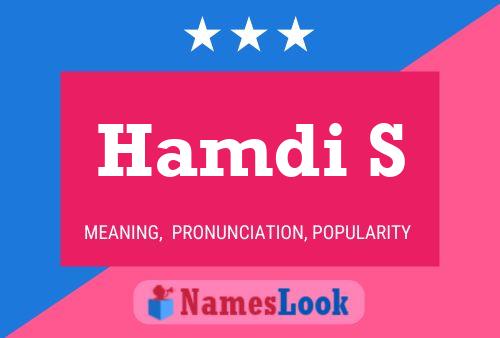 Hamdi S Namensposter