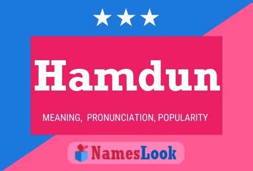 Hamdun Namensposter