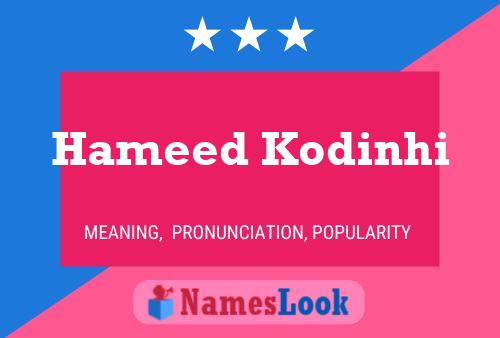 Hameed Kodinhi Namensposter