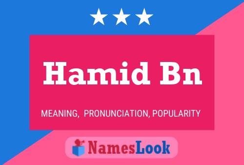 Hamid Bn Namensposter