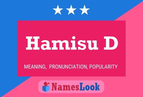 Hamisu D Namensposter