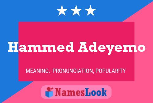 Hammed Adeyemo Namensposter