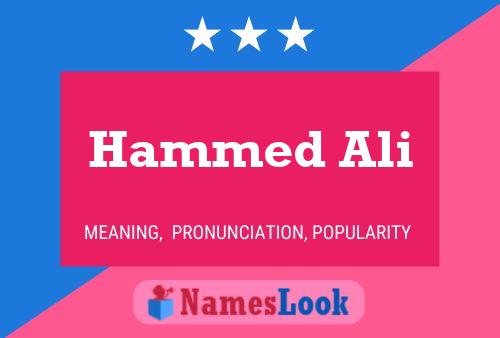 Hammed Ali Namensposter