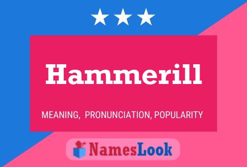 Hammerill Namensposter