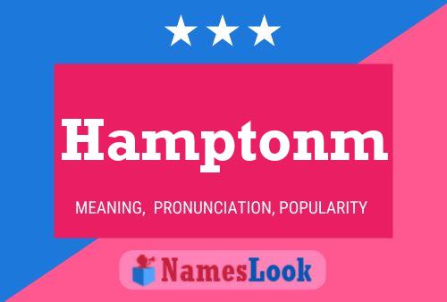 Hamptonm Namensposter