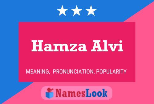 Hamza Alvi Namensposter