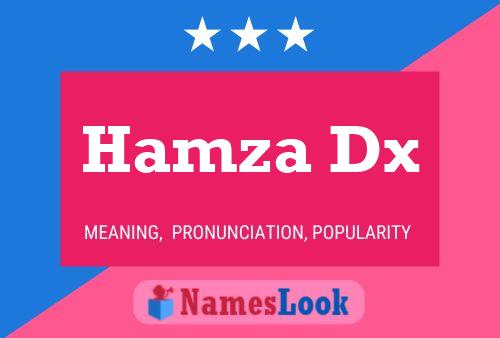 Hamza Dx Namensposter