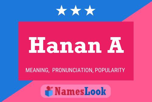 Hanan A Namensposter