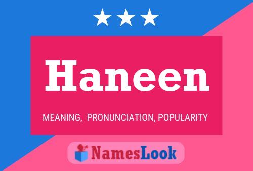 Haneen Namensposter