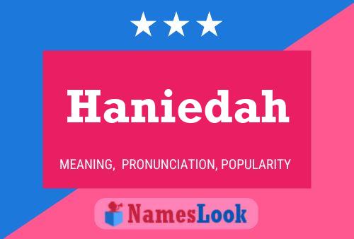 Haniedah Namensposter