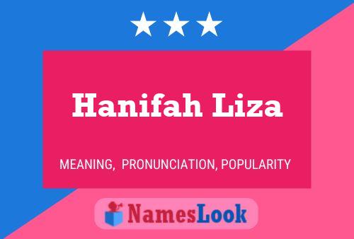 Hanifah Liza Namensposter