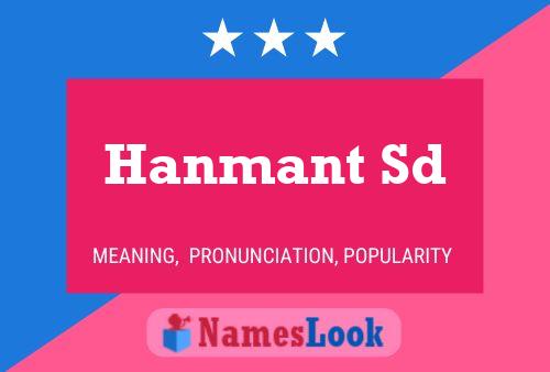 Hanmant Sd Namensposter