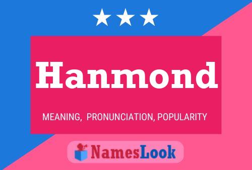 Hanmond Namensposter