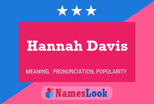 Hannah Davis Namensposter