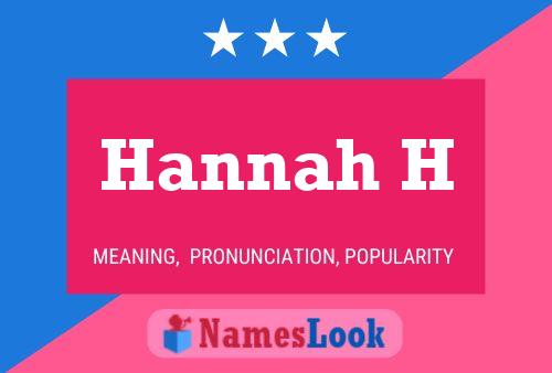 Hannah H Namensposter