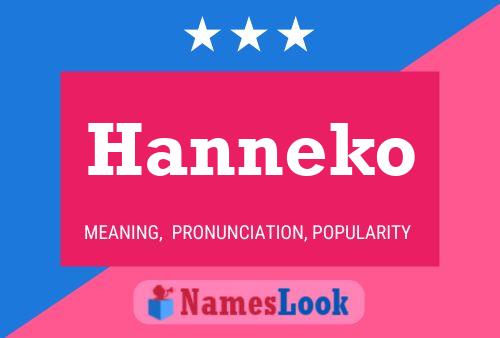 Hanneko Namensposter