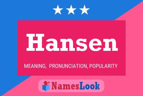 Hansen Namensposter