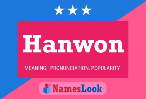 Hanwon Namensposter