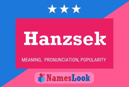 Hanzsek Namensposter