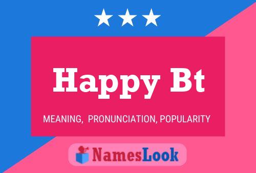 Happy Bt Namensposter