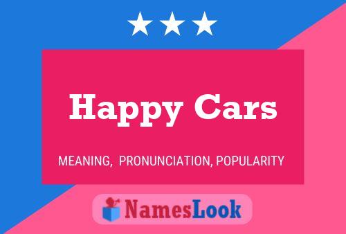 Happy Cars Namensposter